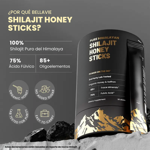 Bellavie Himalaya Shilajit Honey Sticks