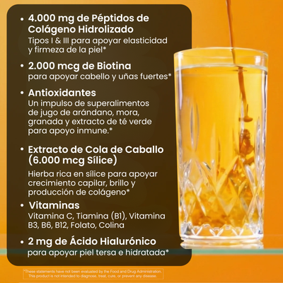 Colágeno Líquido Hidrolizado con Biotina