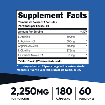Booster de Óxido Nítrico 2250mg
