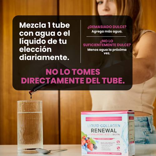 Colágeno Líquido Hidrolizado con Biotina