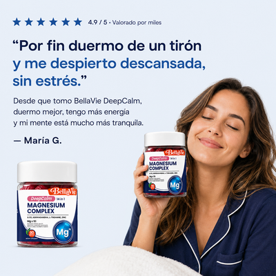 DeepCalm® - Complejo de Magnesio 14 en 1 con Ashwagandha y L-Teanina