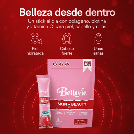 Bellavie Skin + Beauty — Colágeno + Ácido Hialurónico
