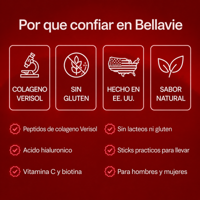 Bellavie Skin + Beauty — Colágeno + Ácido Hialurónico