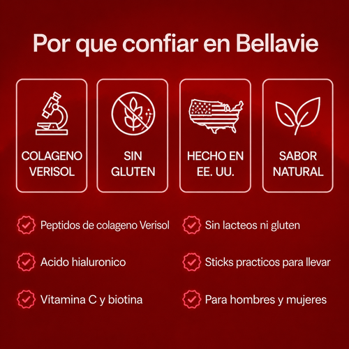 Bellavie Skin + Beauty — Colágeno + Ácido Hialurónico