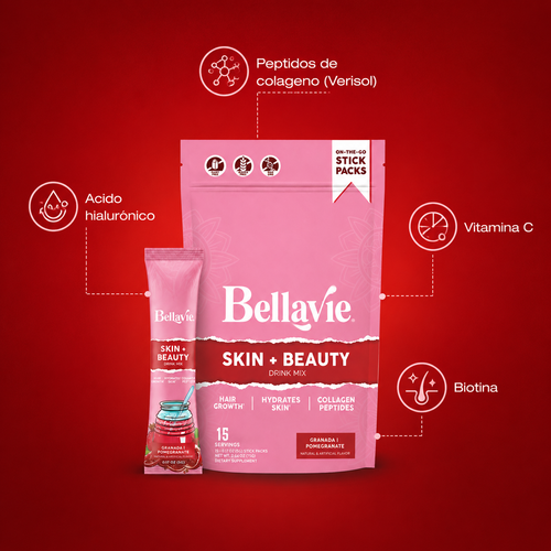 Bellavie Skin + Beauty — Colágeno + Ácido Hialurónico